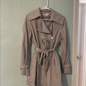 Stylish Gray Women's Trench Coat